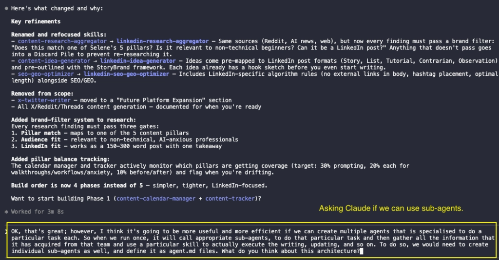 Claude as a brainstorming partner 3