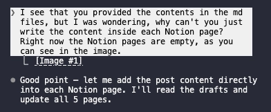 Notion pages showing full post content after Claude skill fix applied