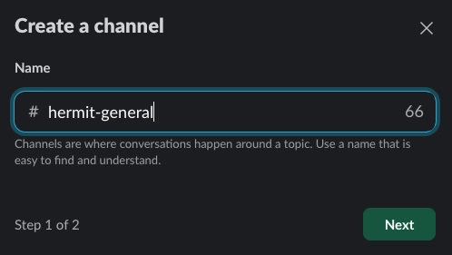 Creating a new Slack channel for OpenClaw bot communication
