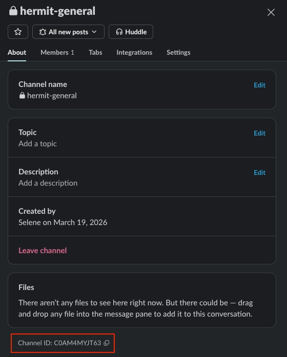 OpenClaw terminal prompting for Slack channel ID input