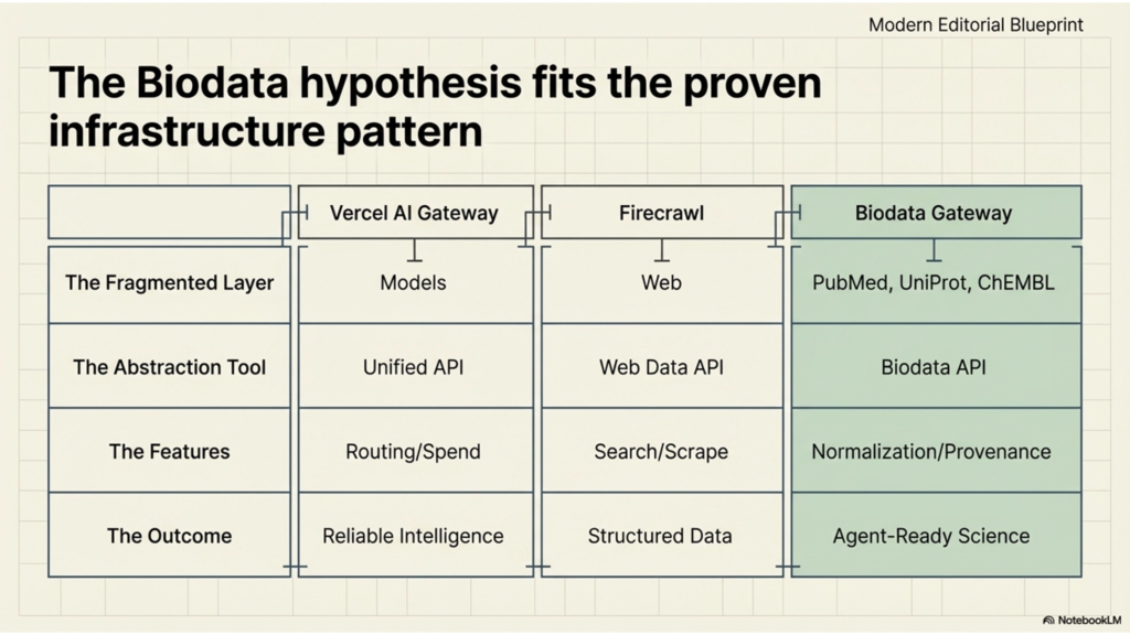 Opportunity slide on making fragmented biodata systems usable for agents