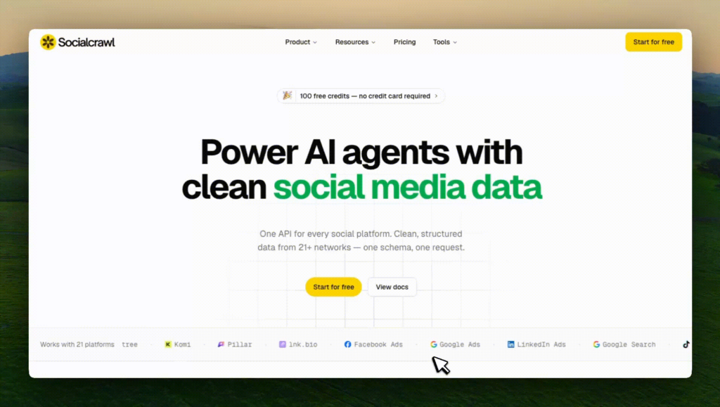 Claude Code Social Media scraping socialcrawl