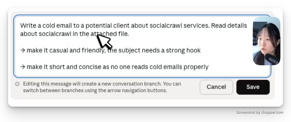 Edit your message instead of following up