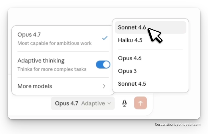 Switch from Opus to Sonnet for everyday tasks