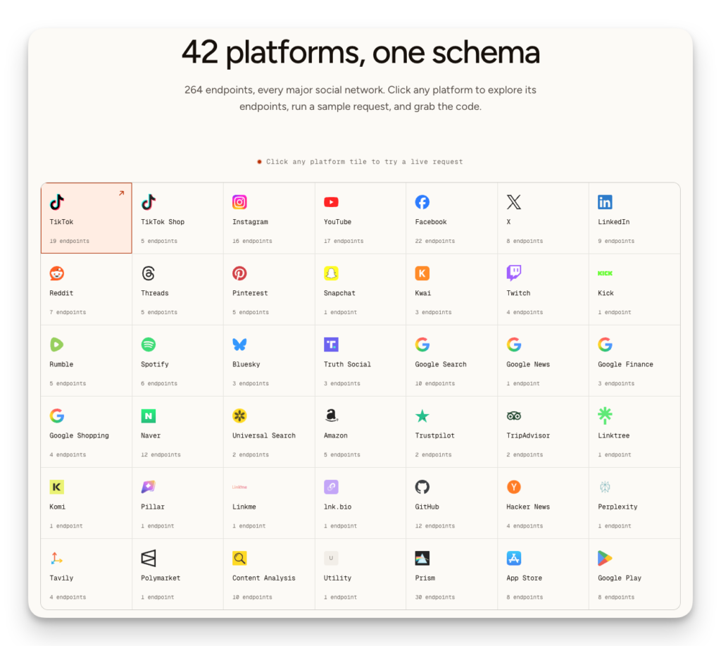 Screenshot of the Social Crawl dashboard, demonstrating one of the best ai tools for business.